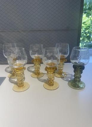 Вінтажні бокали келихи німеччина 6 штук