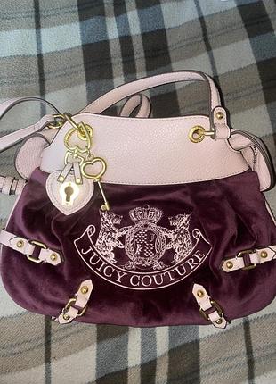 Бордова сумка juicy couture