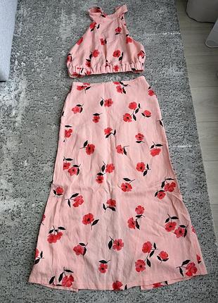 Костюм топ і спідниця zara