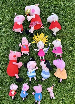 Свинка пепа. пепа. джордж. peppa. плюшева пепа