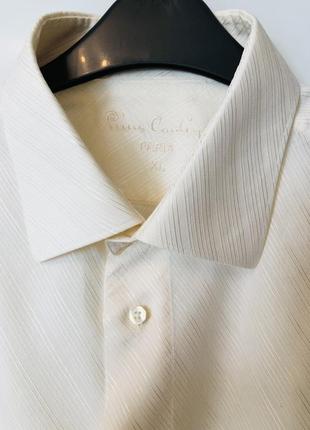 Мужская рубашка pierre cardin цвета ванили8 фото