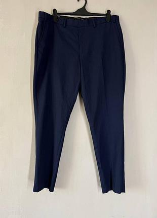 Стильні темно-сині чоловічі штани / класичні брюки primark slim fit