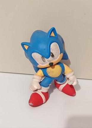 Stretch mini sonic the hedgehog stress squeeze toy distressed, фигурка жемчужка антистресс, имеет потертости, очень хорошее качество