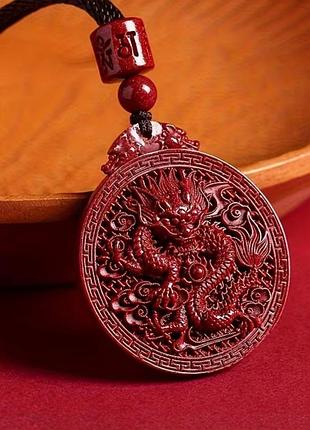Кулон-амулет дракон 🐉 талисман фэншуй 🧧 предохраняет 🎁 подвеска из камня 🌟 езотерика 🔮 китайский амулет 🐲 подарок
