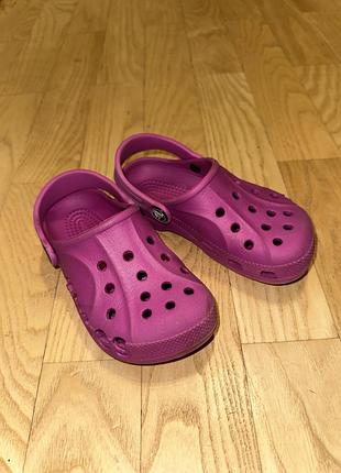 Кроксы crocs 10/11 розовые сабо оригинал