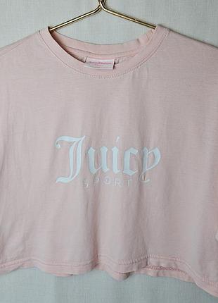Женская розовая футболка топ juicy couture pink.
