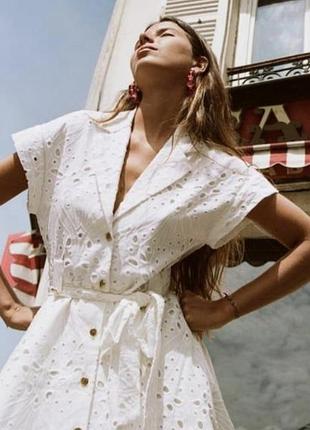 Плаття  / сукня халат жіноча котонова міді zara