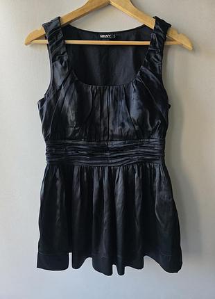 Шовкова блузка топ donna karan