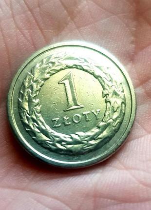 Монета 1 злотий 2009 року