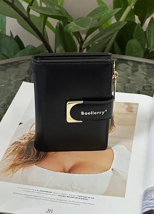 Женский кошелек-портмоне из экокожи baellerry маленький черный
