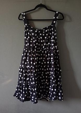 Чорна сукня в горошок y2k dollskill punk streetwear japanese harajuku coquette cottagecore cutecore emo kawaii