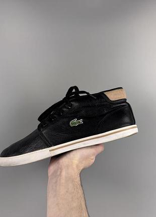 Розмір 43 27.5 см чоловічі шкіряні кеди lacoste ampthill lcr3