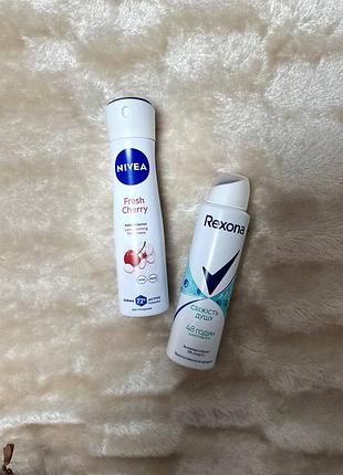 Дезодорант антиперспирант rexona nivea cherry