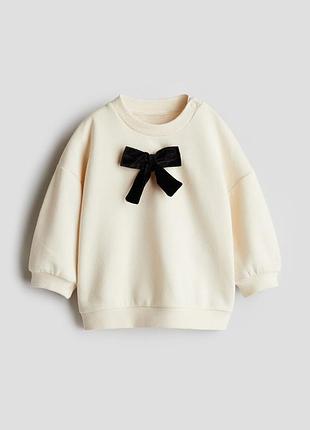Світшот з бантиком h&m 4-6м