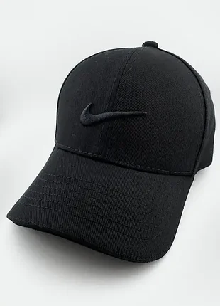 Бейсболка фулка stretch cotton на резинке черного цвета