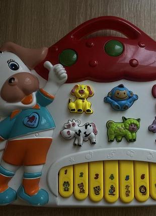 Іграшкове піаніно limo toy собачка з музикою та світлом