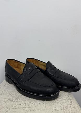 Лофери класичні oliver spencer solovair black leather loafers