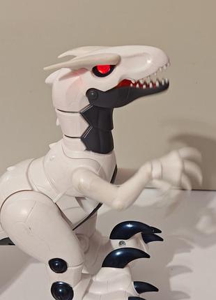Інтерактивна іграшка robo alive s1 раптор білий серії robo dino