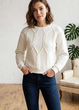 Белый свитшот zara