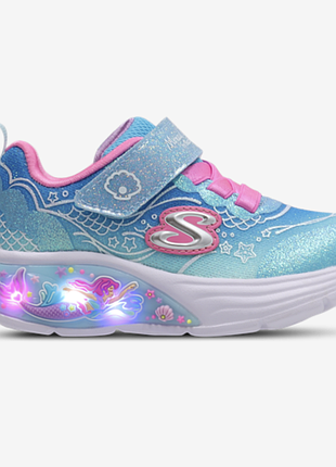 Кросівки з мигалками skechers s-lights, оригінал, р-р 24, уст 15,5 см