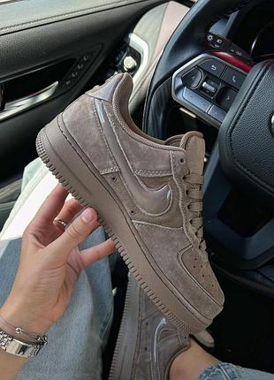 Nike air force 1 brown premium