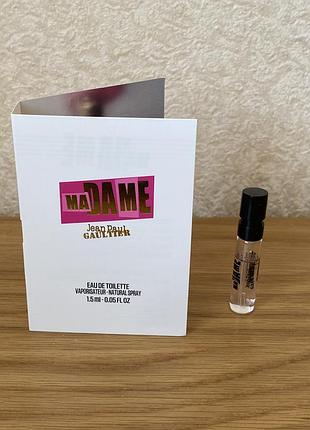 Jean paul gaultier madame, edt, жіноча, пробник 1,5 мл, оригінал