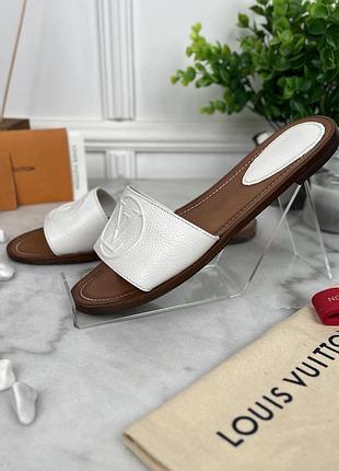 Louis vuitton lock it logo жіночі шльопанці босоніжки сандаліі шкіра оригінал 39 eur