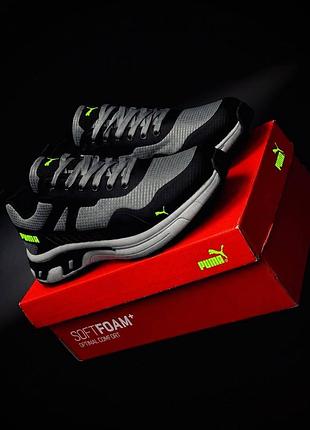 Puma чоловічі кросівки сірі 40–46 | легкі спортивні кросівки на кожен день мужская модель 2026 пума кроссовки