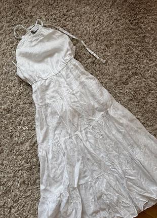 Плаття льон zara 3