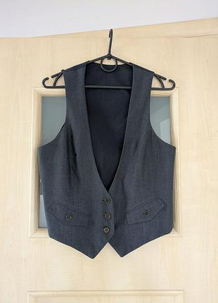 Костюмний жилет topshop з ремінцем ззаду, розмір 42 (uk 14)