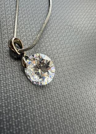 Підвіс діамант штучний, кулон, стрази