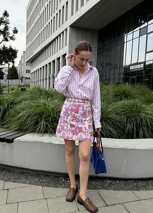 Міні спідниця у квітковий принт selected femme