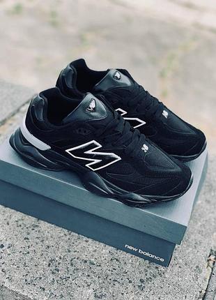 New balance 9060 чорні 36–45 | унісекс кросівки преміум якості новинка 2026 нюбеленс чорные мужские-женские -подросток