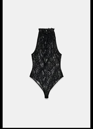 Жіночий боді zara (чорний , розмір s)