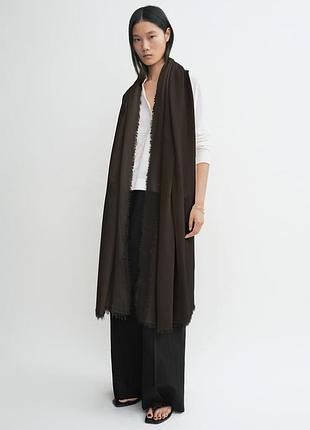 Лляний шарф h&m