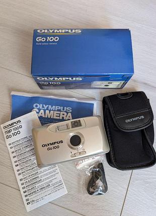 Плівковий фотоапарат olympus go 100 gold — повний комплект
