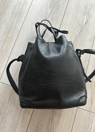 Вітнажна шкіряна сумка-торба el campero (made in italy) / сумка ведерко bucket bag