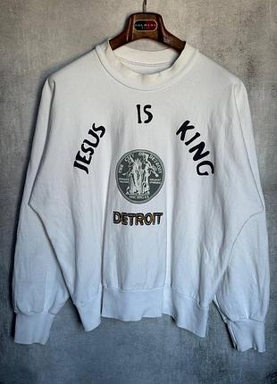 Оригинальный свитшот yeezy x kanye west "jesus is king - detroit"