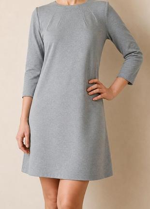 Рлзпродаж! платье h&amp;m трикотажная серого кольра, размер xs 160/80a 2