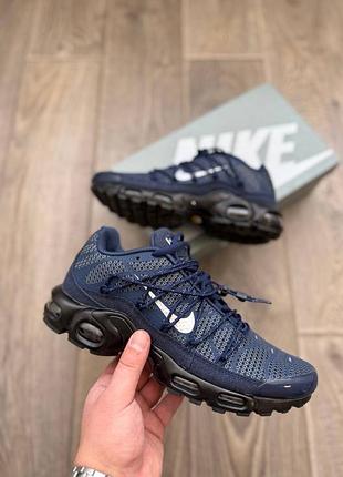 Стильные кроссовки nike air max plus tn triple utility blue