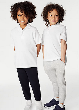 Белое, базовое поло, футболка от m&amp;s на 14-15 лет