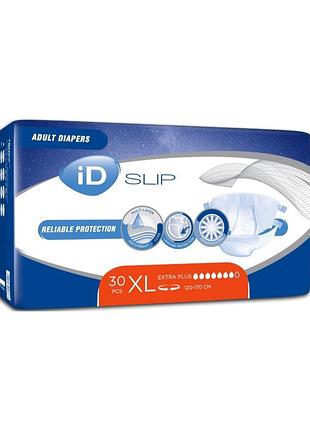 Подгузники для взрослых id expert slip extra plus xl 30 шт 120-170 см