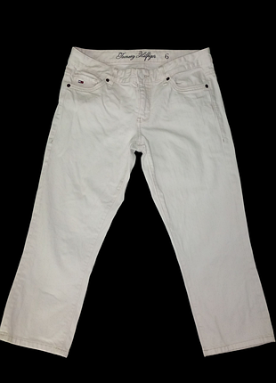 Женские белые джинсовые капри tommy hilfiger m  usp.6