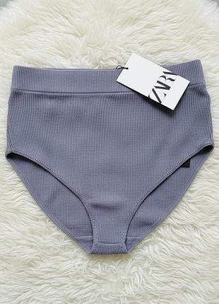 Вязаные женские высокие шортики с высокой посадкой zara