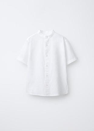 Льняная рубашка zara