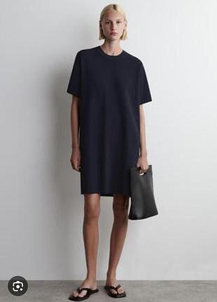 Оверсайз платьевая футболка h&amp;m