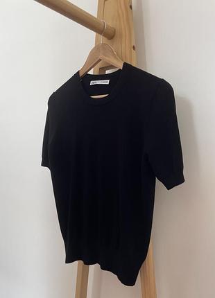 Футболка жіноча zara/ трикотаж, розмір l, фактично на m чи s