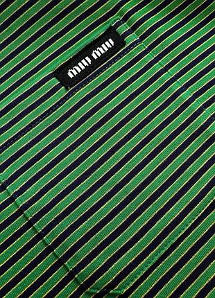 Лонгслів miu miu striped💚 6
