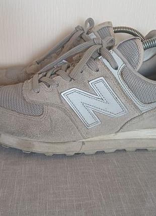 Кроссовки new balance 574 кожа р.42.5 ст27см ориг