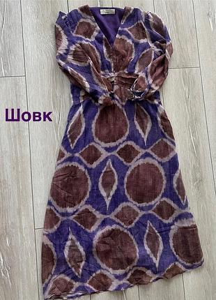 Вишукана шовкова сукня з абстрактним візерунком el corte inglés, xs